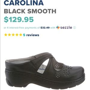 New in box RED size 7.5 Carolina Klogs